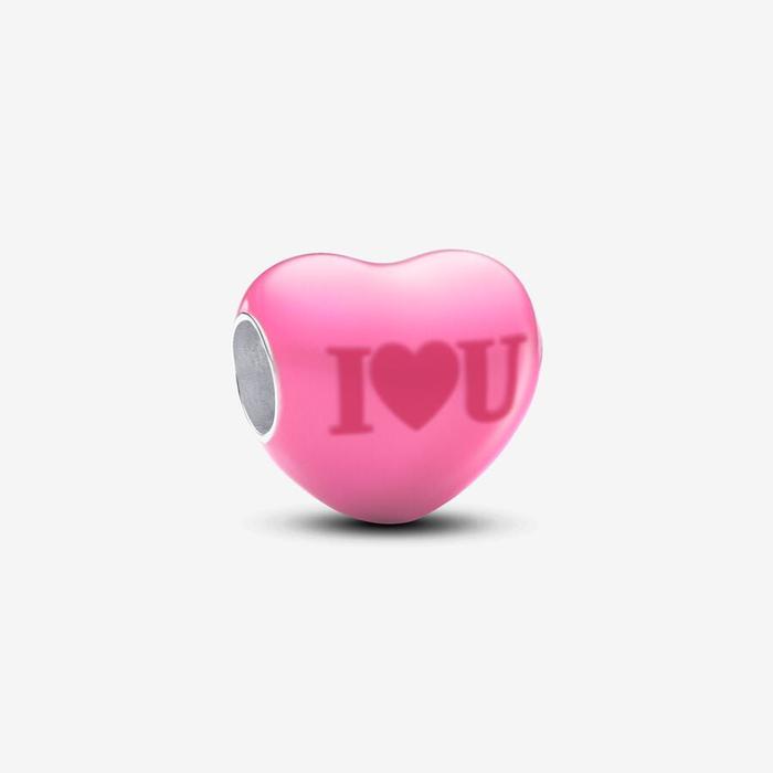 Color Changing Love Message Heart Charm