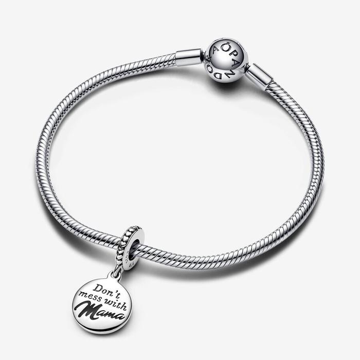 “Don't' Mess with Mama” Pendant Charm to be engraved
