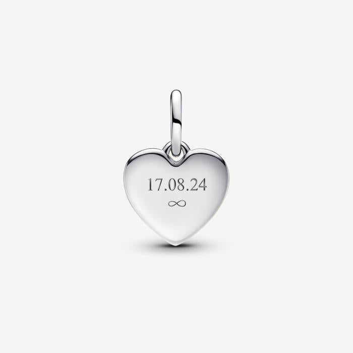 "Love" Heart Pendant Charm to be Engraved