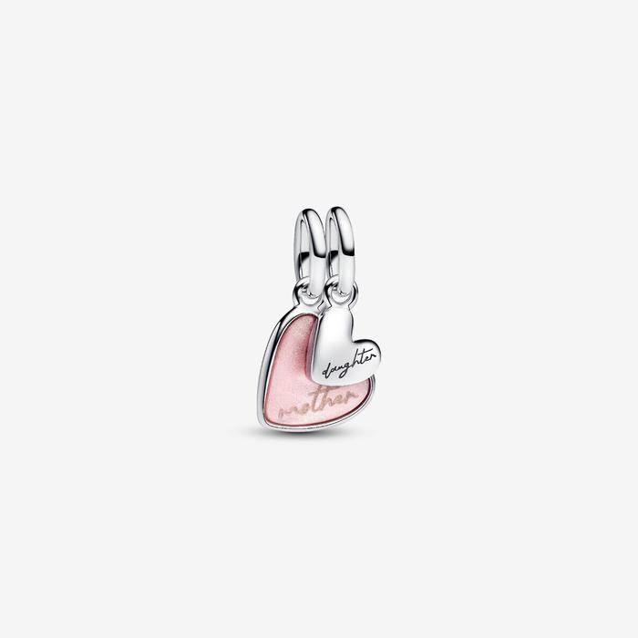 Charm Pendant Union of Hearts Mother and Daughter divisible