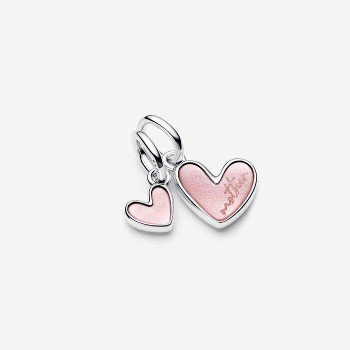 Charm Pendant Union of Hearts Mother and Daughter divisible