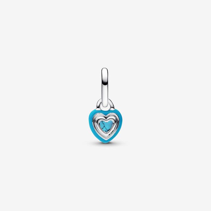 Charm Mini Pendente Turqoise Chakra Heart Pandora ME