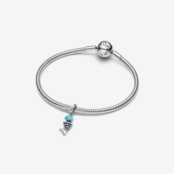 Charm Pendente Lisca Di Pesce Turchese