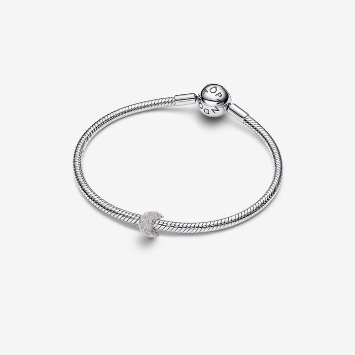 Mini Charm Luna effetto diamantato