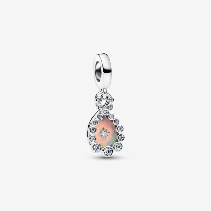 Charm Pendente Doppio Infinito Opalescente