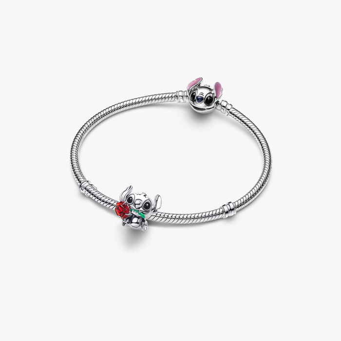 Charm Disney, Lilo & Stitch, Stitch con la rosa