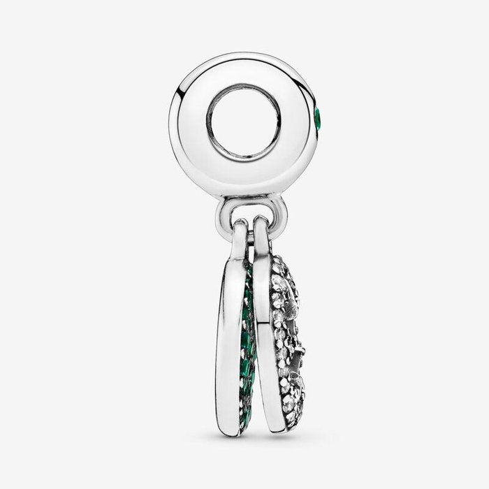 Pendentif trèfle à quatre feuilles vert