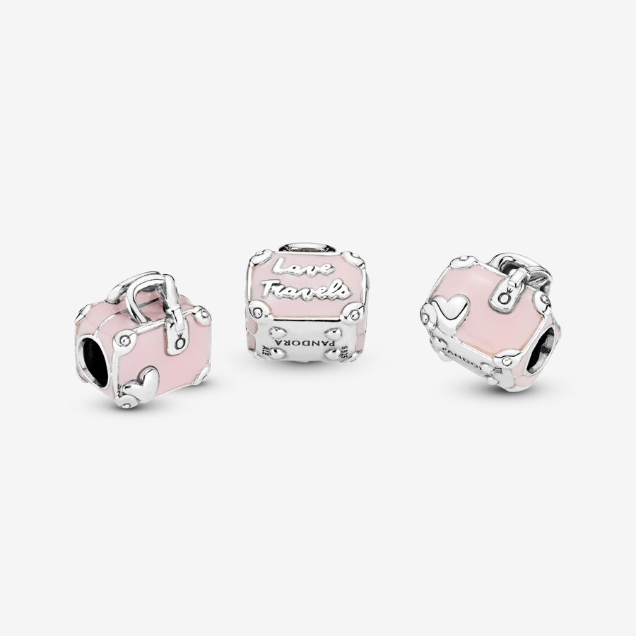 Charm Valigia Rosa