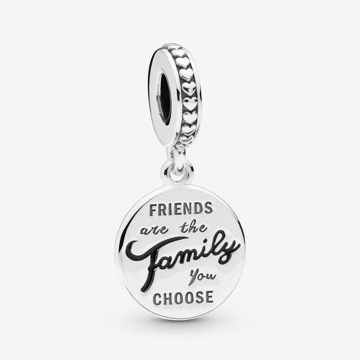 Pendentif Charm Les amis sont la famille que nous choisissons