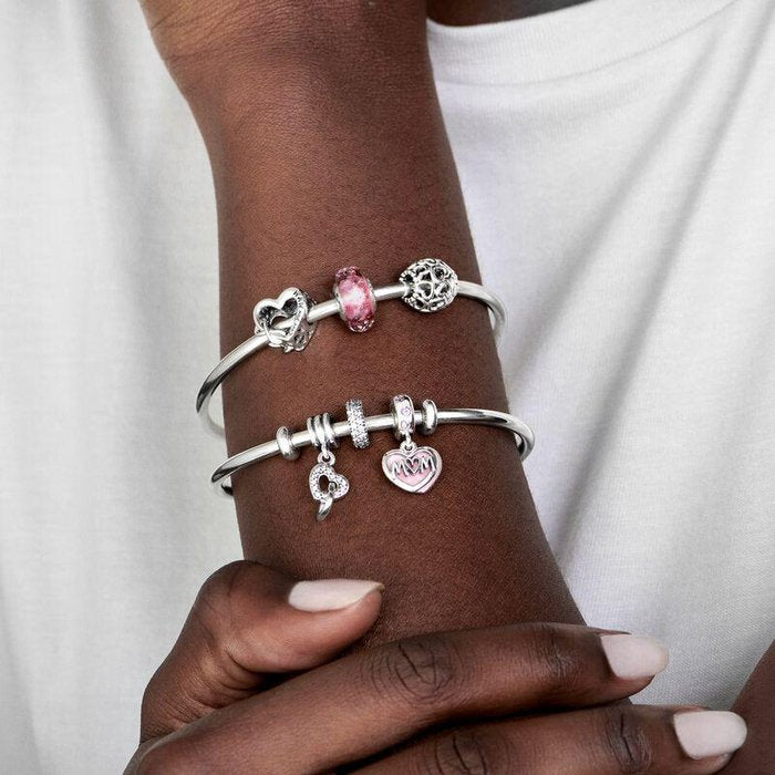 Charm Vetro di Murano Fantasia Rosa