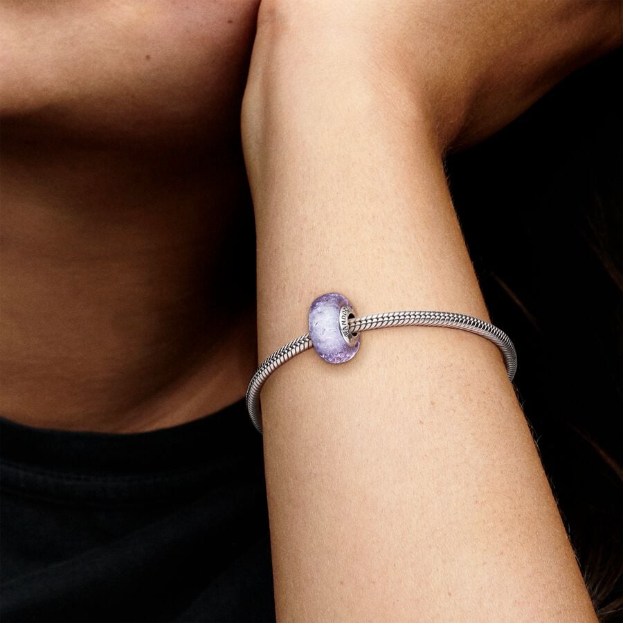 Charm Vetro di Murano Lavanda