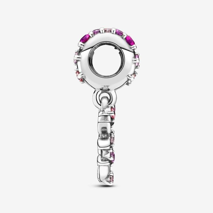 Charm Pendente Albero della famiglia Pietre rosa