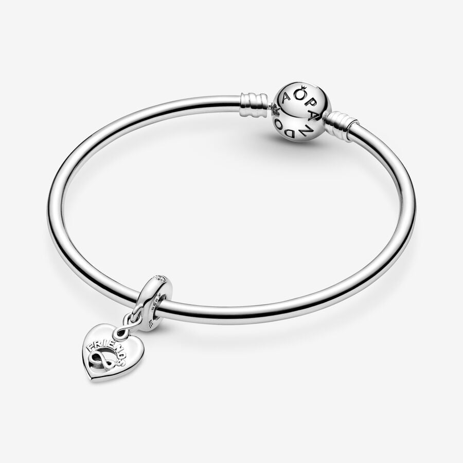 Charm Pendente Cuore Amici per Sempre