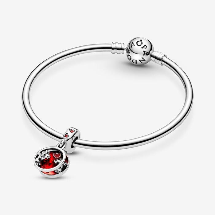 Disney, Charm Pendente Mickey Mouse & Minnie Amore e Baci