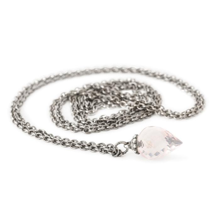 Rose Quartz Silver Necklace