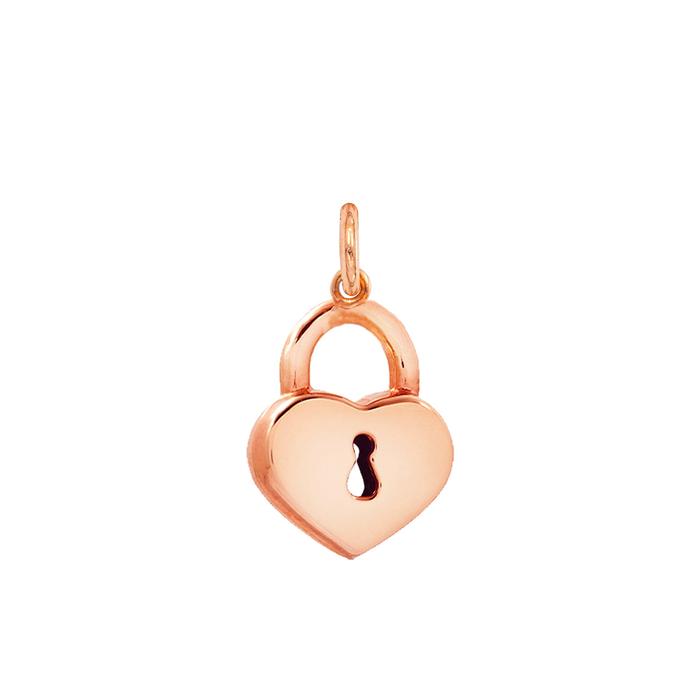 Charm Cuore Lucchetto in Oro