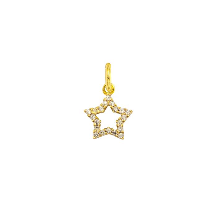 Charm Stella in Oro e Zirconi