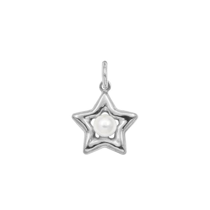 Charm Stella in Oro e Perla