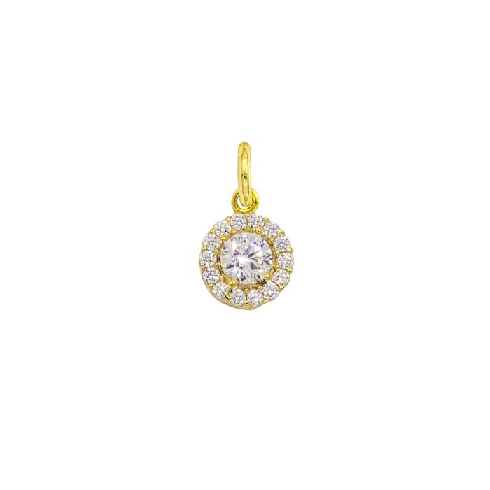Charm Luce in Oro e Zirconi