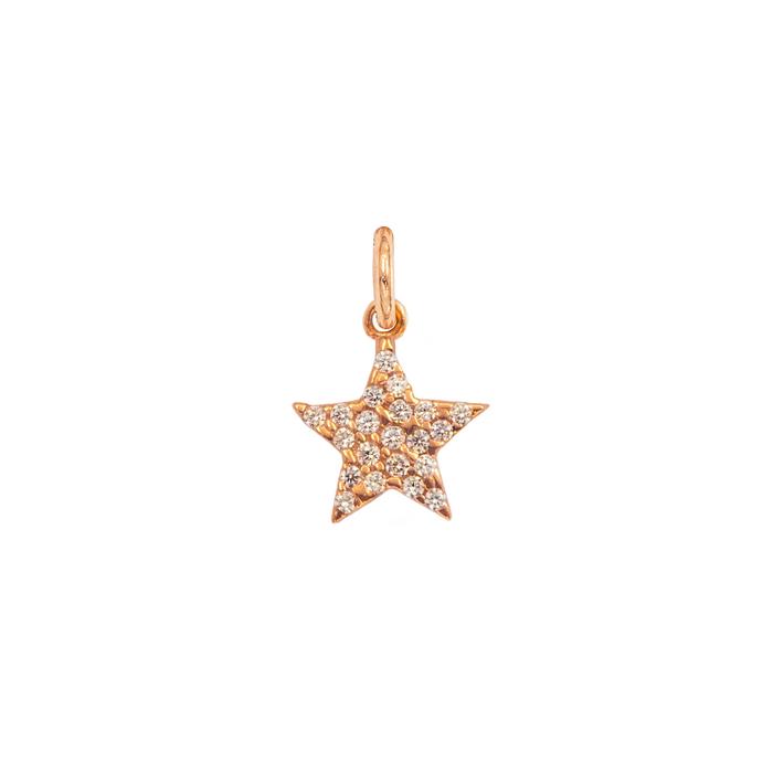 Charm Stella in Oro e Zirconi