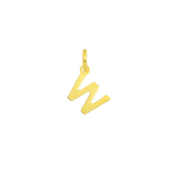 Charm Lettera W in Oro