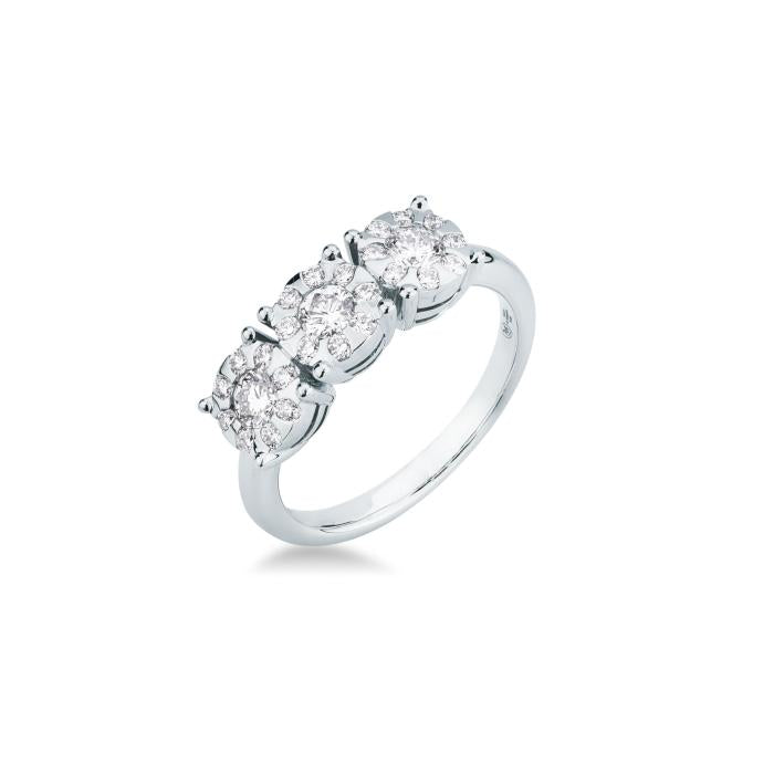 ANELLO TRILOGY PAVE' BR