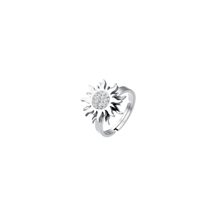 ANELLO DONNA IN ACCIAIO SOLE GIREVOLE