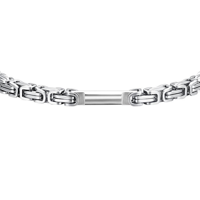 MEN'S STEEL BRACELET WITH ELEMENT