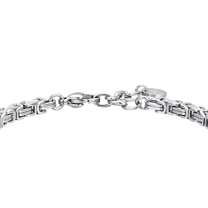MEN'S BRACELET IN STEEL WITH IP ROSE ELEMENT