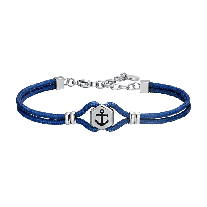 MEN'S BRACELET IN BLUE ROPE AND ANCHOR