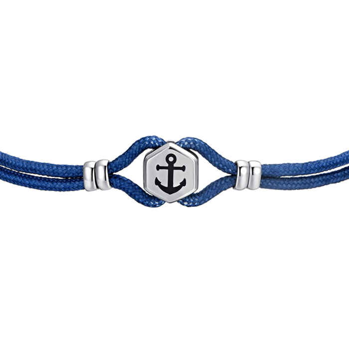 MEN'S BRACELET IN BLUE ROPE AND ANCHOR