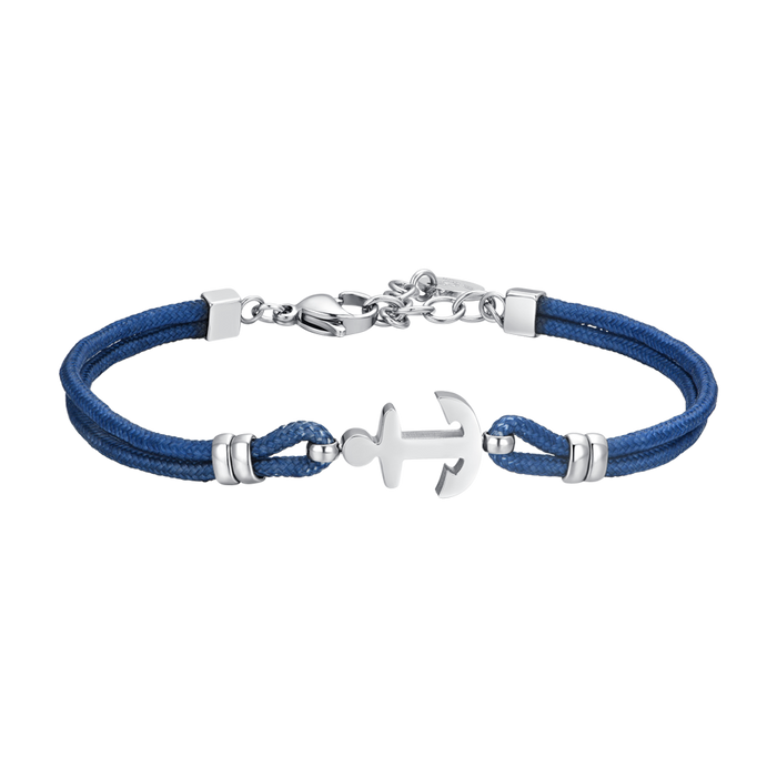 MEN'S BRACELET IN BLUE ROPE AND ANCHOR