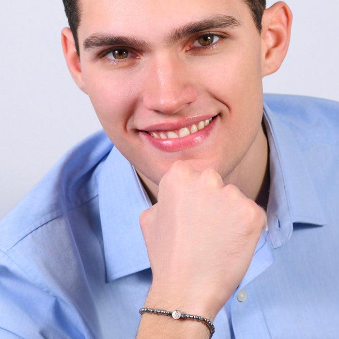 MEN'S BRACELET IN STEEL ANCHOR IP ROSE GOLD