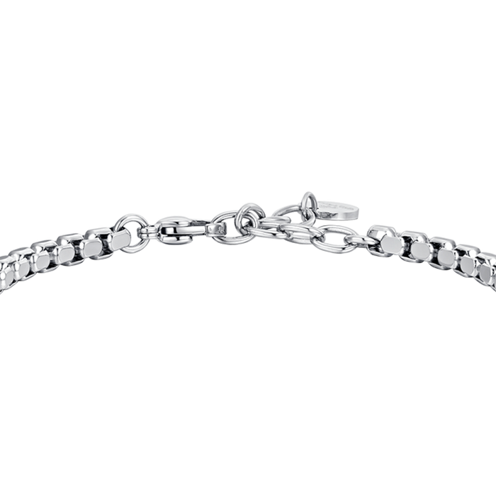 MEN'S BRACELET IN STEEL AND BLACK CERAMIC