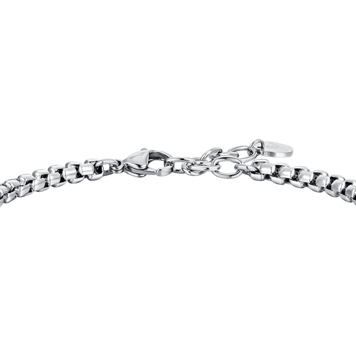 BRACELET HOMME EN ACIER AVEC ÉLÉMENTS CENTRAUX