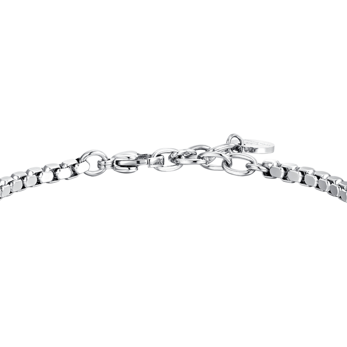 BRACELET HOMME EN ACIER CROIX ET ACIER OR ROSE IP
