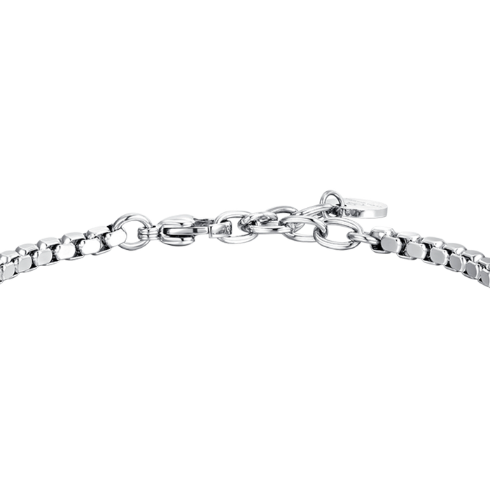 BRACCIALE UOMO IN ACCIAIO CROCE E ACCIAIO IP BLACK