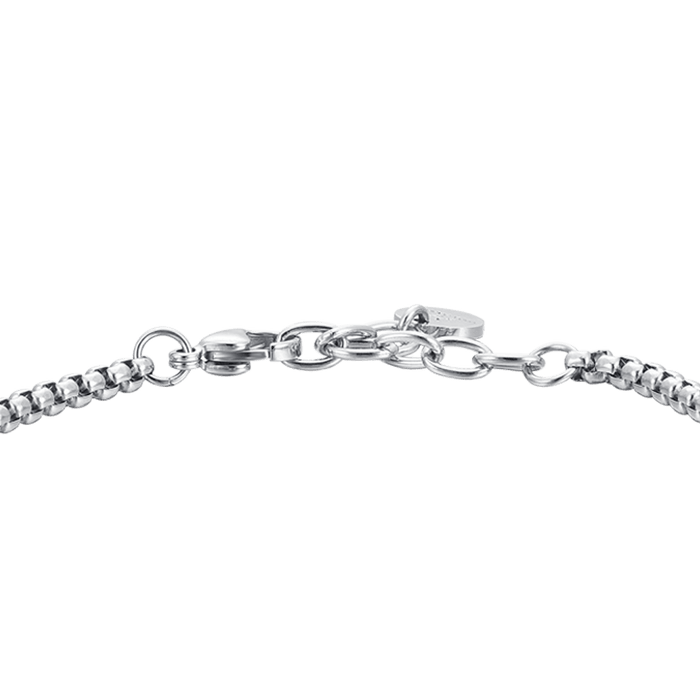MEN'S BRACELET IN STEEL AND CERAMIC WITH WIND ROSE