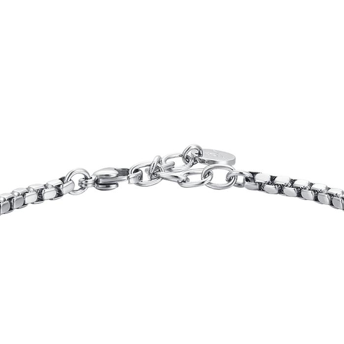 MEN'S BRACELET IN STEEL AND BLUE CERAMIC