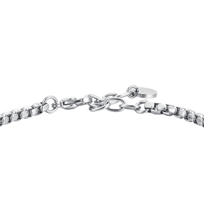 MEN'S BRACELET IN STEEL WITH BLUE CERAMIC AND ELEMENTS