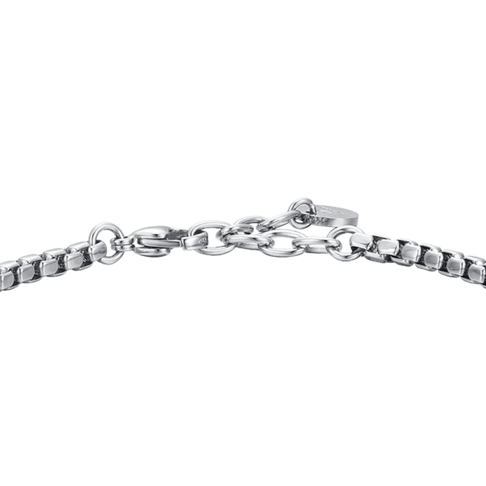 BRACELET HOMME EN ACIER AVEC ÉLÉMENTS IP BLEU