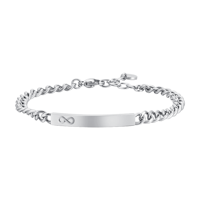 MEN'S STEEL BRACELET WITH INFINITY