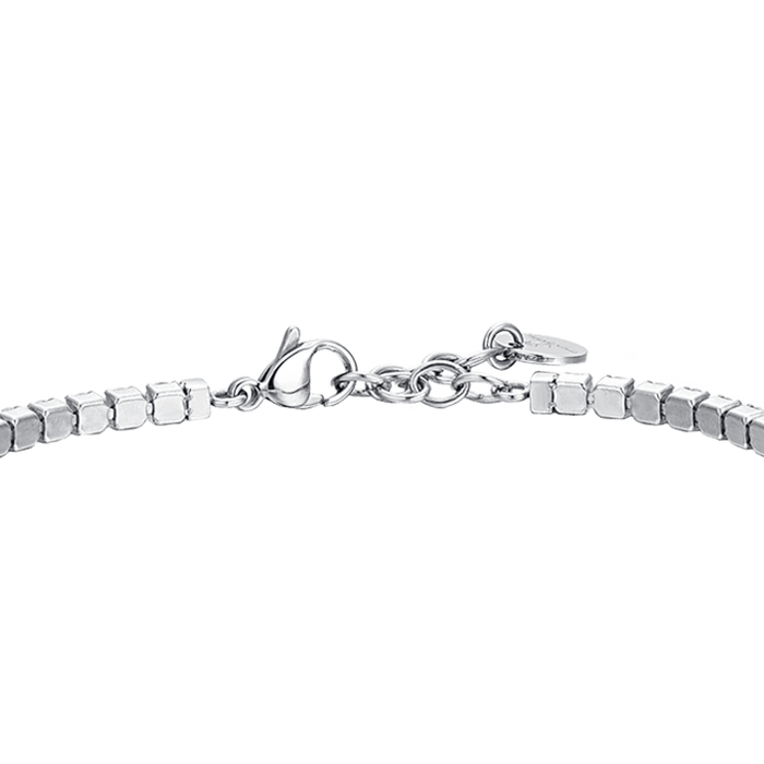 BRACELET DE TENNIS HOMME AVEC ROSE DES VENTS ET ZIRCONE BLANCHE