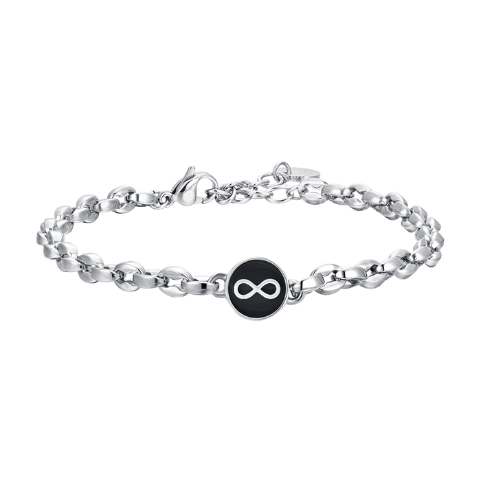 BRACELET HOMME EN ACIER AVEC INFINI