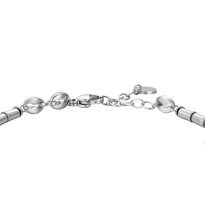 BRACCIALE UOMO IN ACCIAIO CON EMATITE SILVER