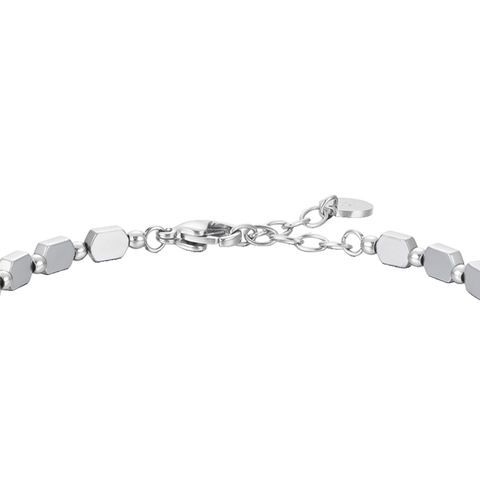BRACCIALE UOMO IN ACCIAIO CON EMATITE SILVER