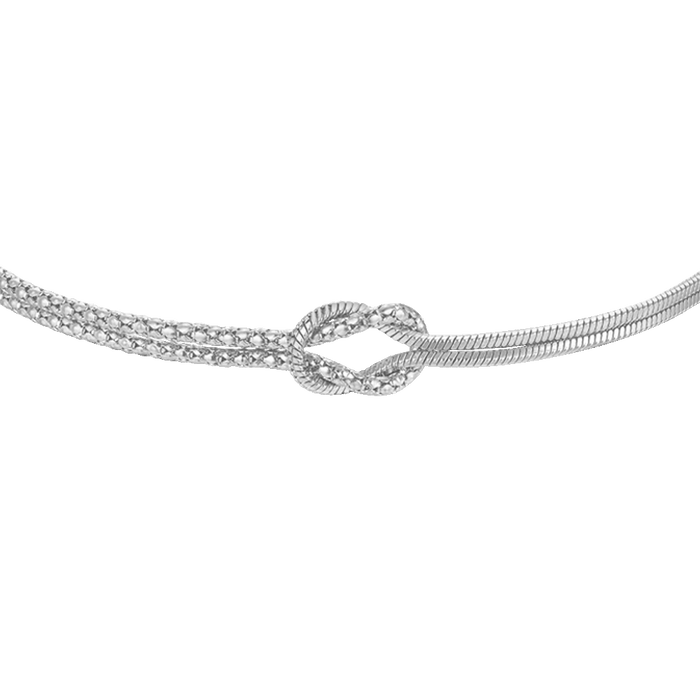 BRACCIALE UOMO IN ACCIAIO CON NODO