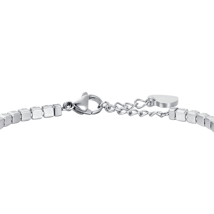 BRACELET DE TENNIS FEMME EN ACIER AVEC CRISTAUX BLANCS