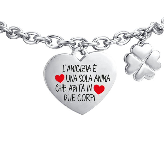 WOMEN'S STEEL BRACELET FRIENDSHIP IS ONE SOUL THAT LIVES IN TWO BODIES