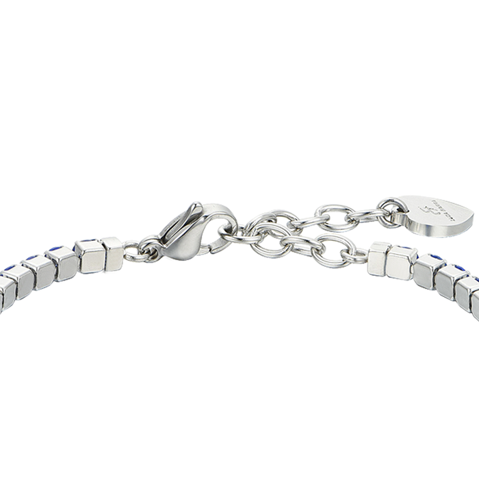 WOMEN'S TENNIS BRACELET WITH BLUE CRYSTALS